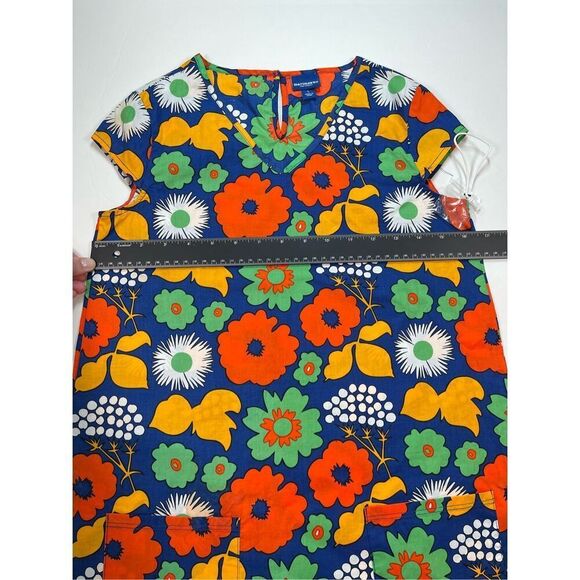 NEW Marimekko x Target Girls Bold Cap Sleeve Hippie Era Floral Dress Size Large - Picture 6 of 9